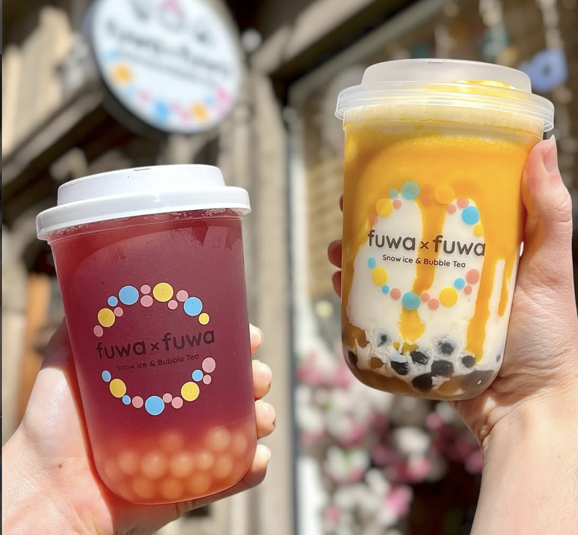 Bubble tea fraise lyon Fuwa x Fuwa