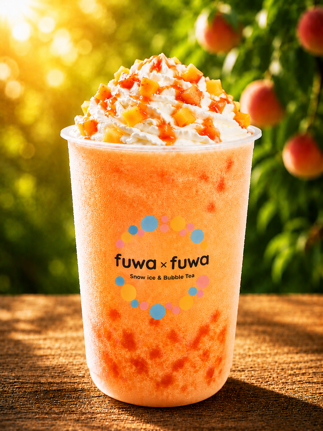 Frappé Icy Peach lyon Fuwa x Fuwa
