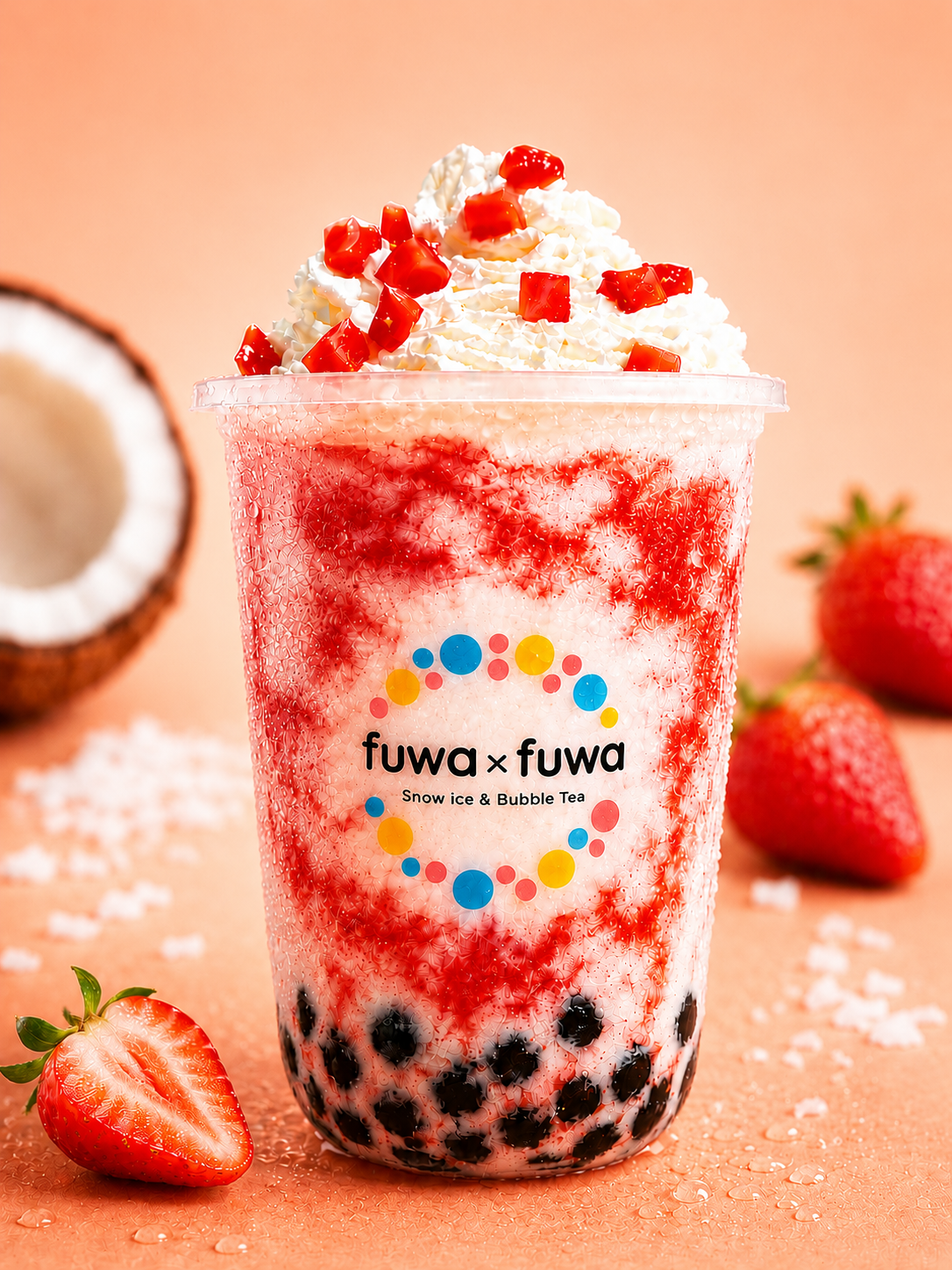 Frappé Strawberry Coco Milk lyon Fuwa x Fuwa