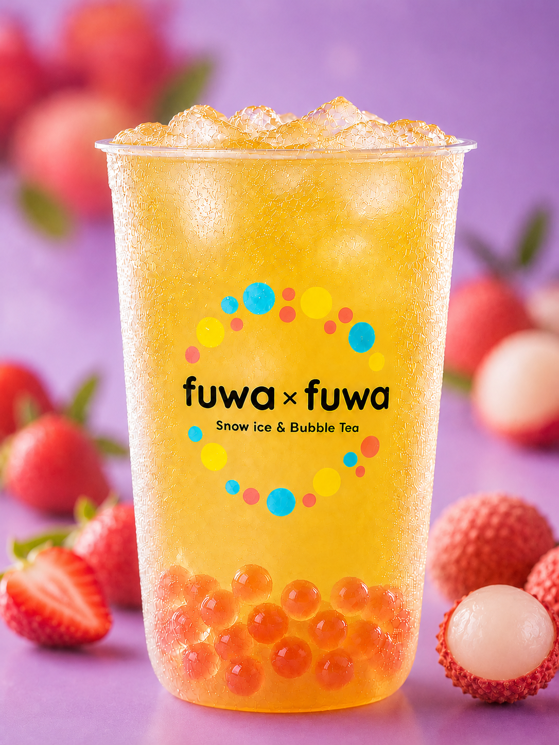 Thé Vert Litchi Fraise lyon Fuwa x Fuwa