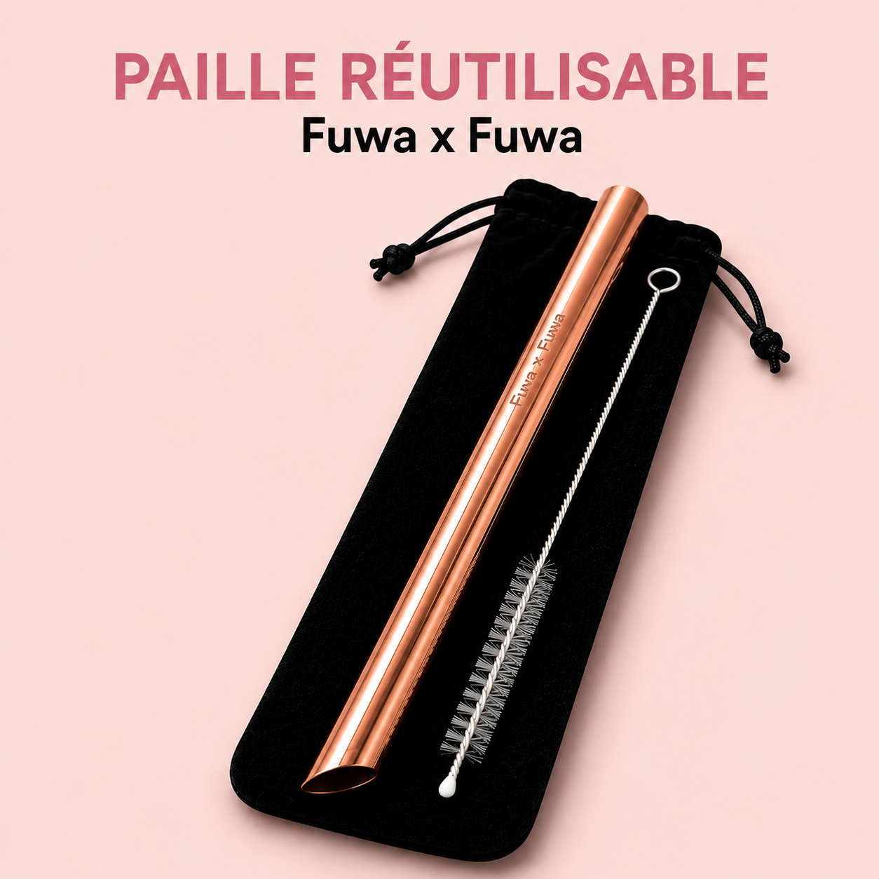 Paille réutilisable Fuwa lyon Fuwa x Fuwa