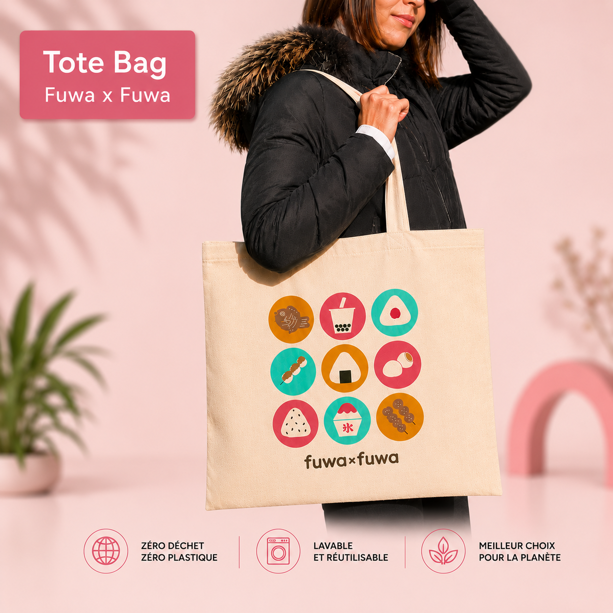 Tote Bag Fuwa (V2) lyon Fuwa x Fuwa